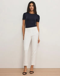 Veronica Beard Renzo Clean Waistband Pant