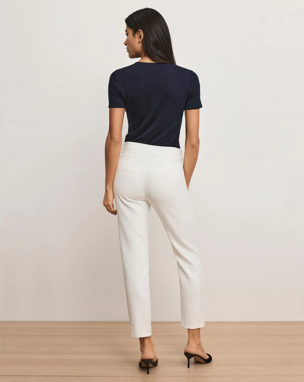 Veronica Beard Renzo Clean Waistband Pant