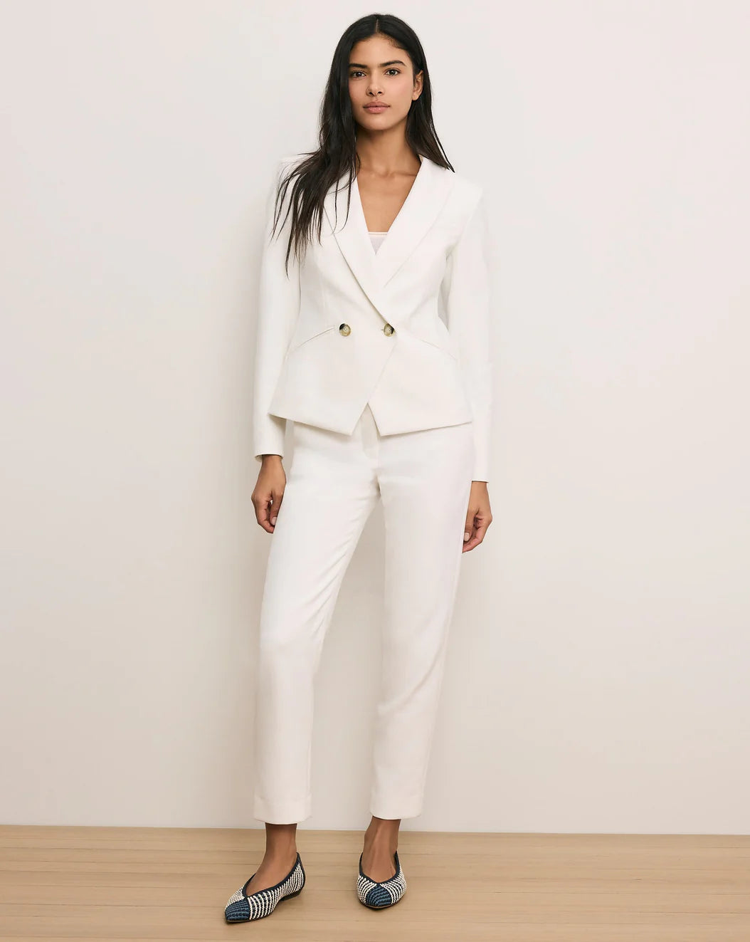 Veronica Beard Renzo Clean Waistband Pant
