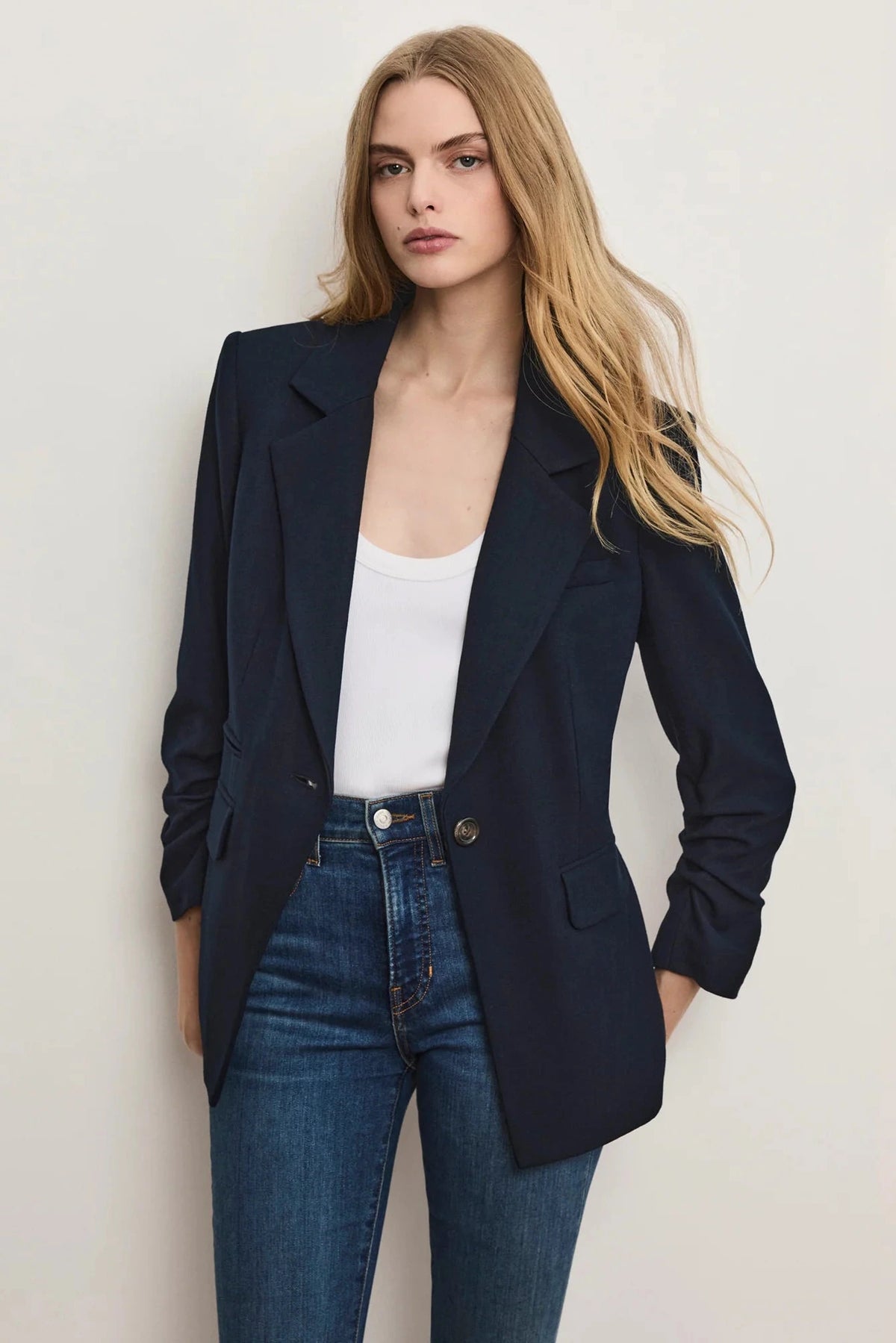 Veronica Beard Battista Dickey Jacket Navy