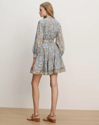 Veronica Beard V-Neck Kumar Blue Jay Multi