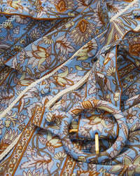 Veronica Beard V-Neck Kumar Blue Jay Multi