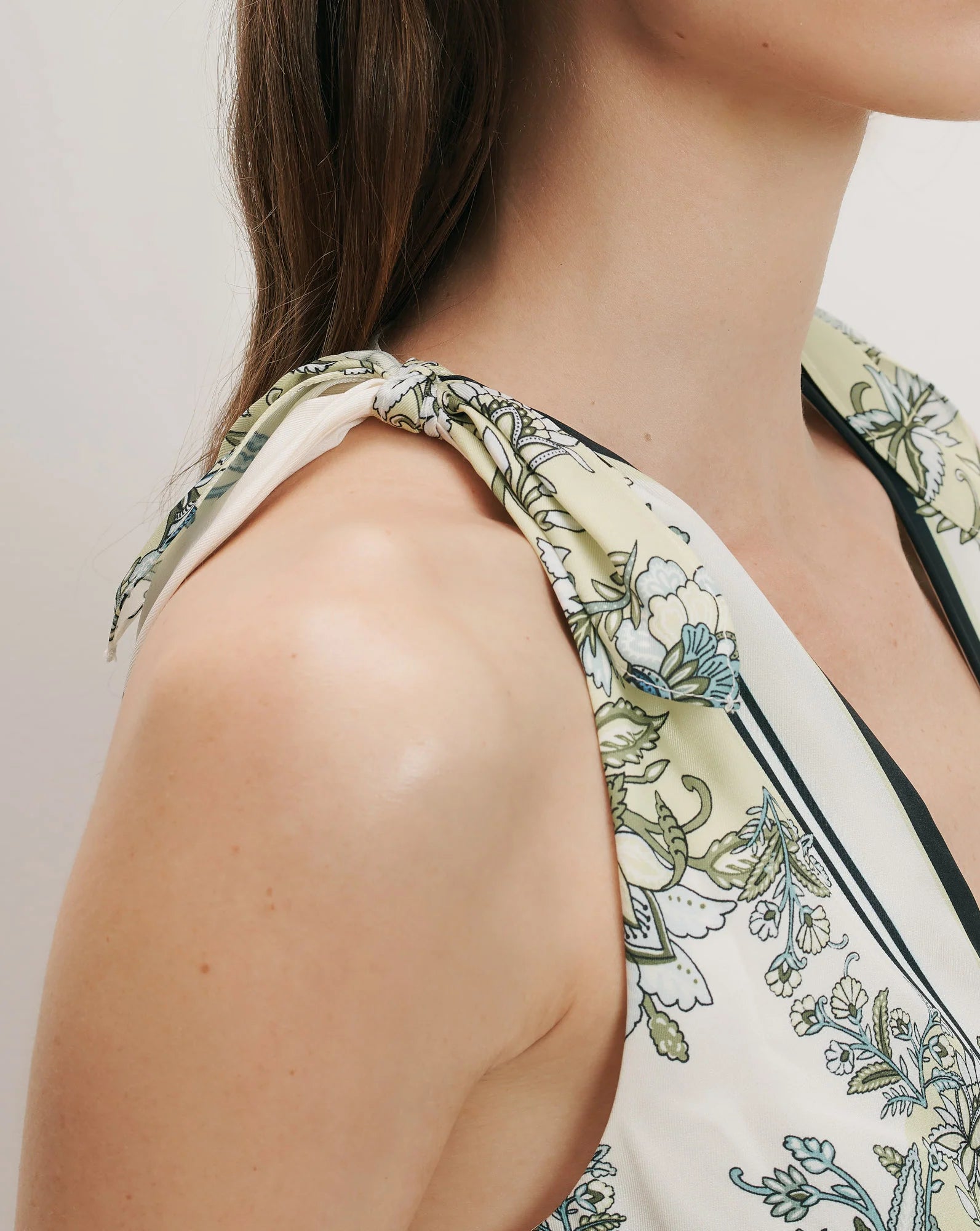 Veronica Beard Kaliza Scarf-Print Midi Dress