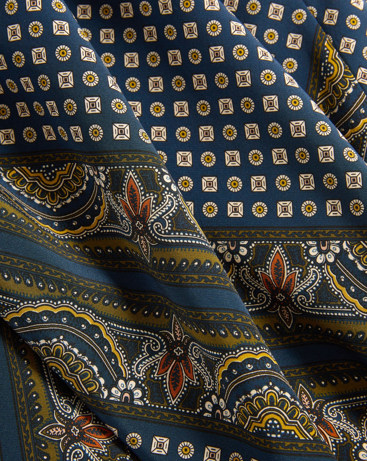 Veronica Beard Hartley Skirt Heritage Navy Multi
