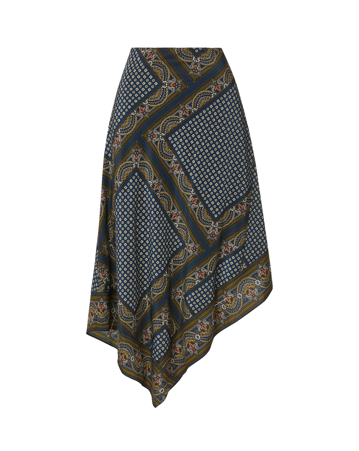 Veronica Beard Hartley Skirt Heritage Navy Multi