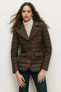 Veronica Beard Campbell Down Dickey Jacket Espresso