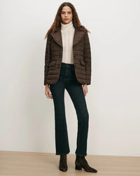 Veronica Beard Campbell Down Dickey Jacket Espresso