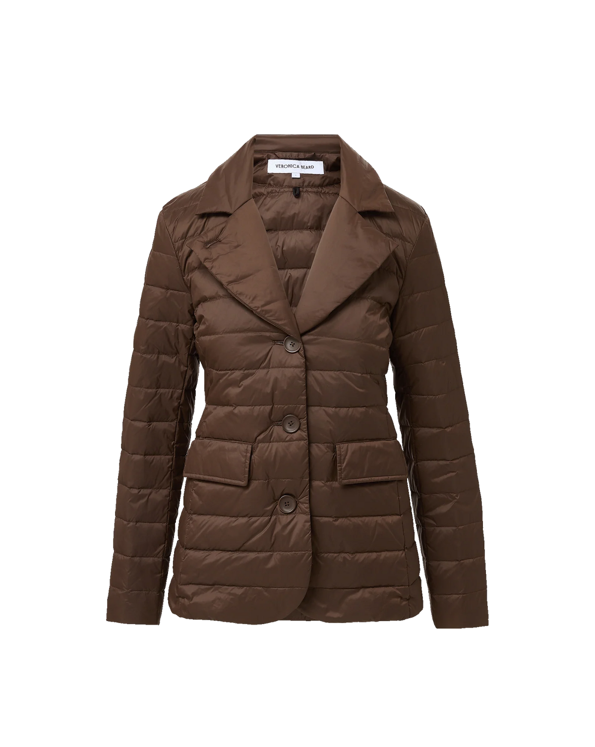 Veronica Beard Campbell Down Dickey Jacket Espresso
