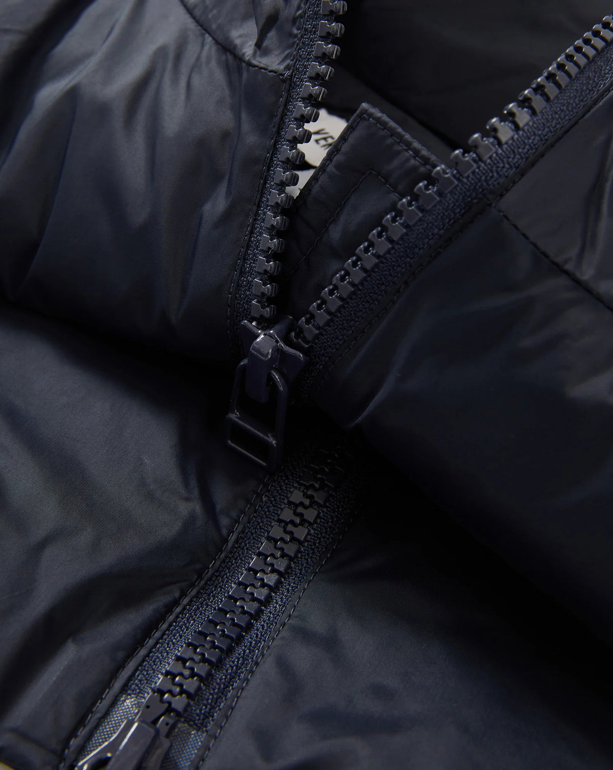 Veronica Beard Funnel Neck Down Dickey Navy