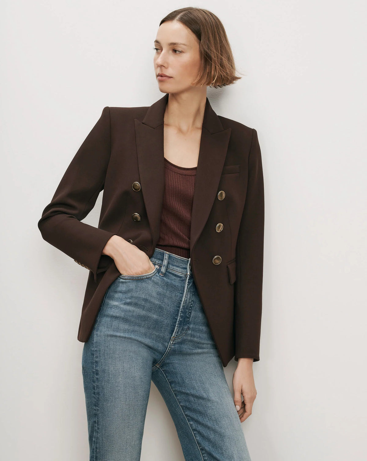 Veronica Beard Miller Dickey Jacket Espresso
