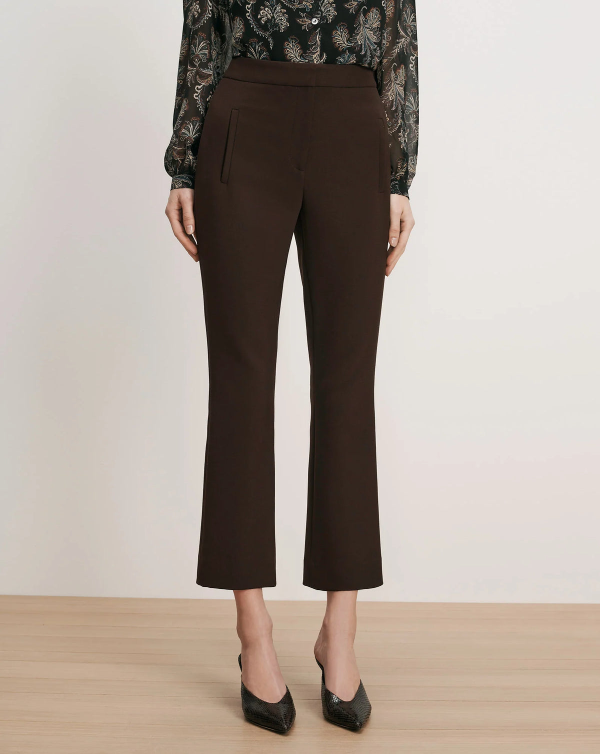 Veronica Beard pantalon Arte 26FA0257-N0116 Espresso