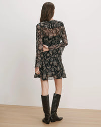 Veronica Beard robe Adrienne 26FA0285-A0469 Black/Paisley Multi