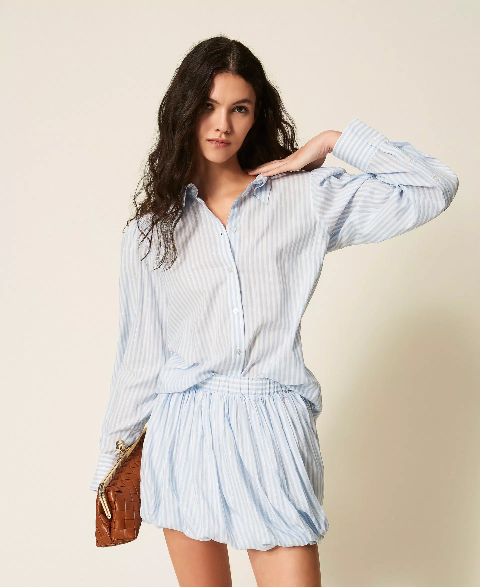 Twinset Chemise en Popeline Rayée