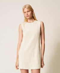 Twinset Short Boucle Dress With Sequins