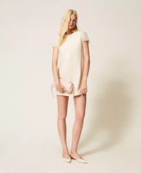 Twinset Short Boucle Dress With Sequins