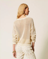 Pull avec cerises brodées à la main Twinset