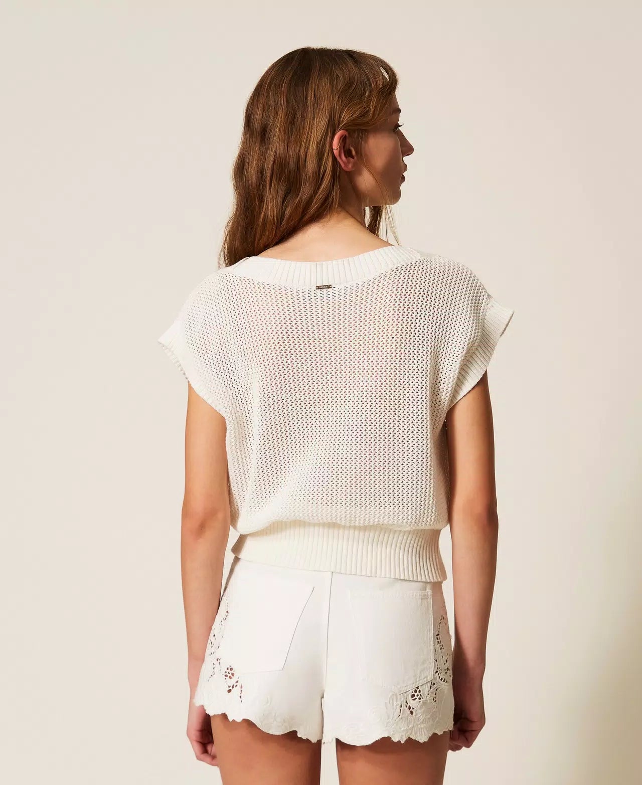 Haut en tricot Twinset avec fleurs