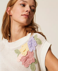 Top en maille avec fleurs Twinset