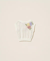 Top en maille avec fleurs Twinset