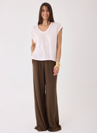 Majestic Filatures sans manches blanc