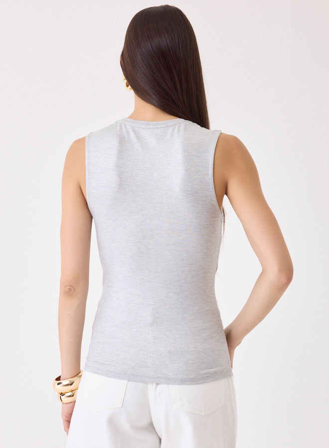 Majestic Filatures Soft Touch Metallic Crewneck Tank