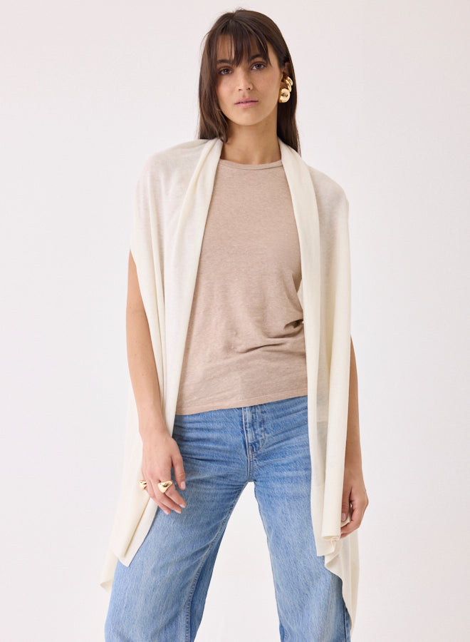 Majestic Filatures Extrafine Cashmere Sleeveless Draped