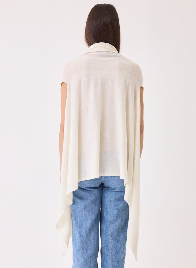 Majestic Filatures Extrafine Cashmere Sleeveless Draped