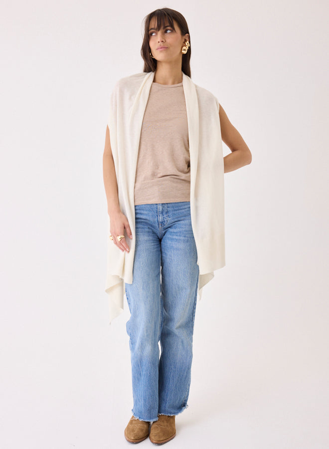 Majestic Filatures Extrafine Cashmere Sleeveless Draped