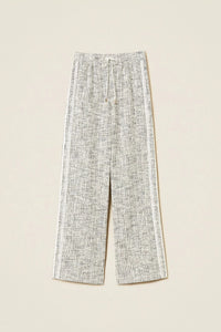 Twinset Tweed Pant Off-White/Black