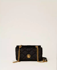 Twinset Quilted Velvet Shoulder Bag