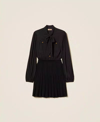 Twinset Short Dress With Knitted Skirt