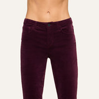 Pantalon droit taille haute Stevie L'Agence 2698VTN-DPSN Sangria profonde