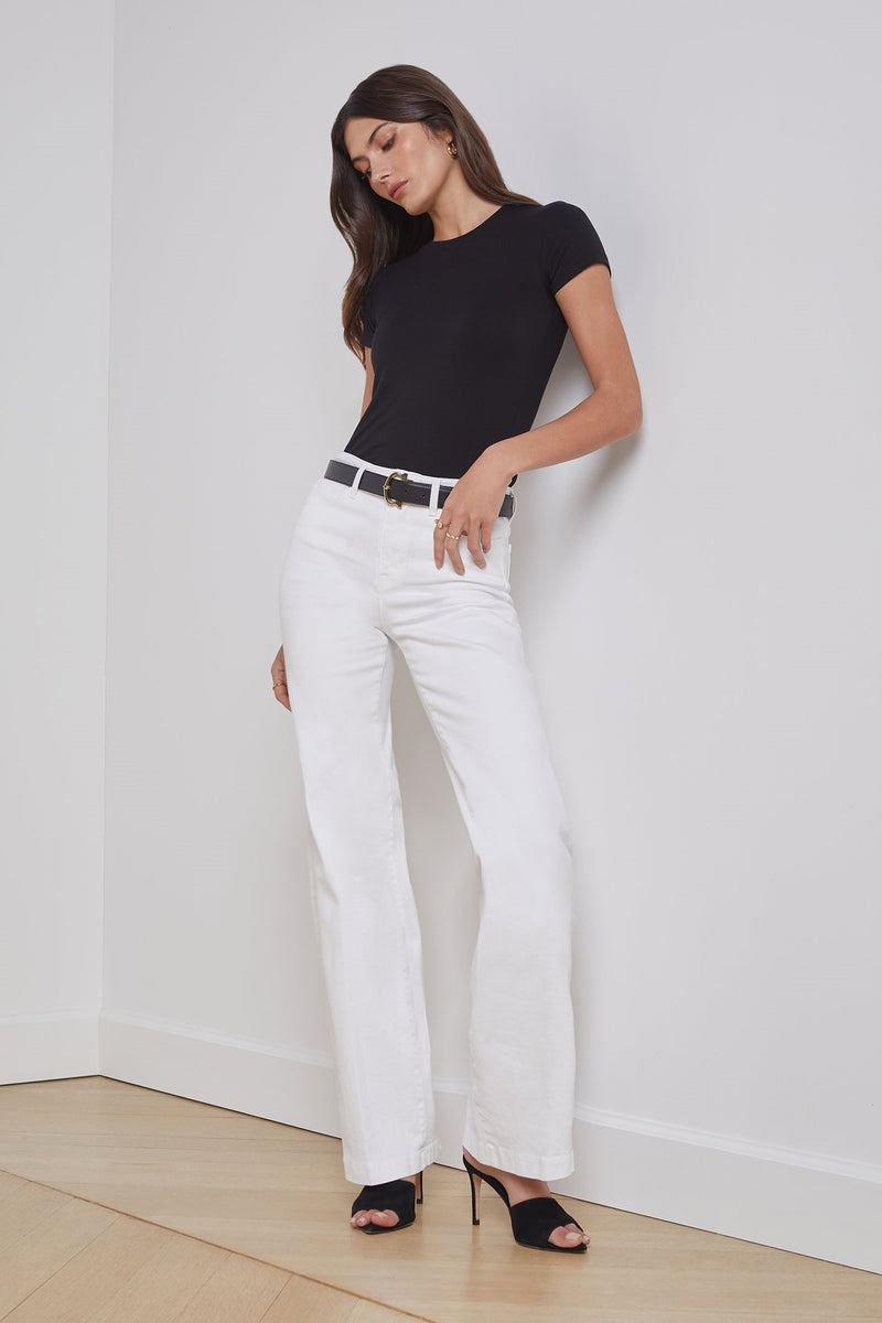 L'Agence Clayton High-Rise Wide-Leg Jeans