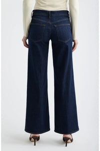 Frame The Low Rise Slim Palazzo Polished Jean