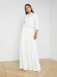 L'Agence Nova Pleated Wide-Leg Pant