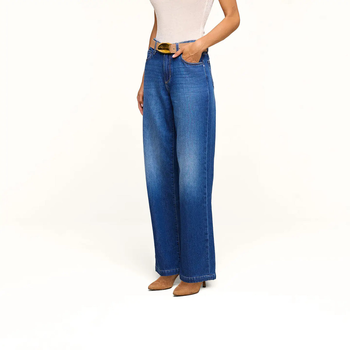 L'Agence Scottie High-Rise Wide-Leg jean Idaho