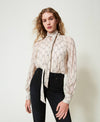 Twinset Creponne Shirt with Bow Print