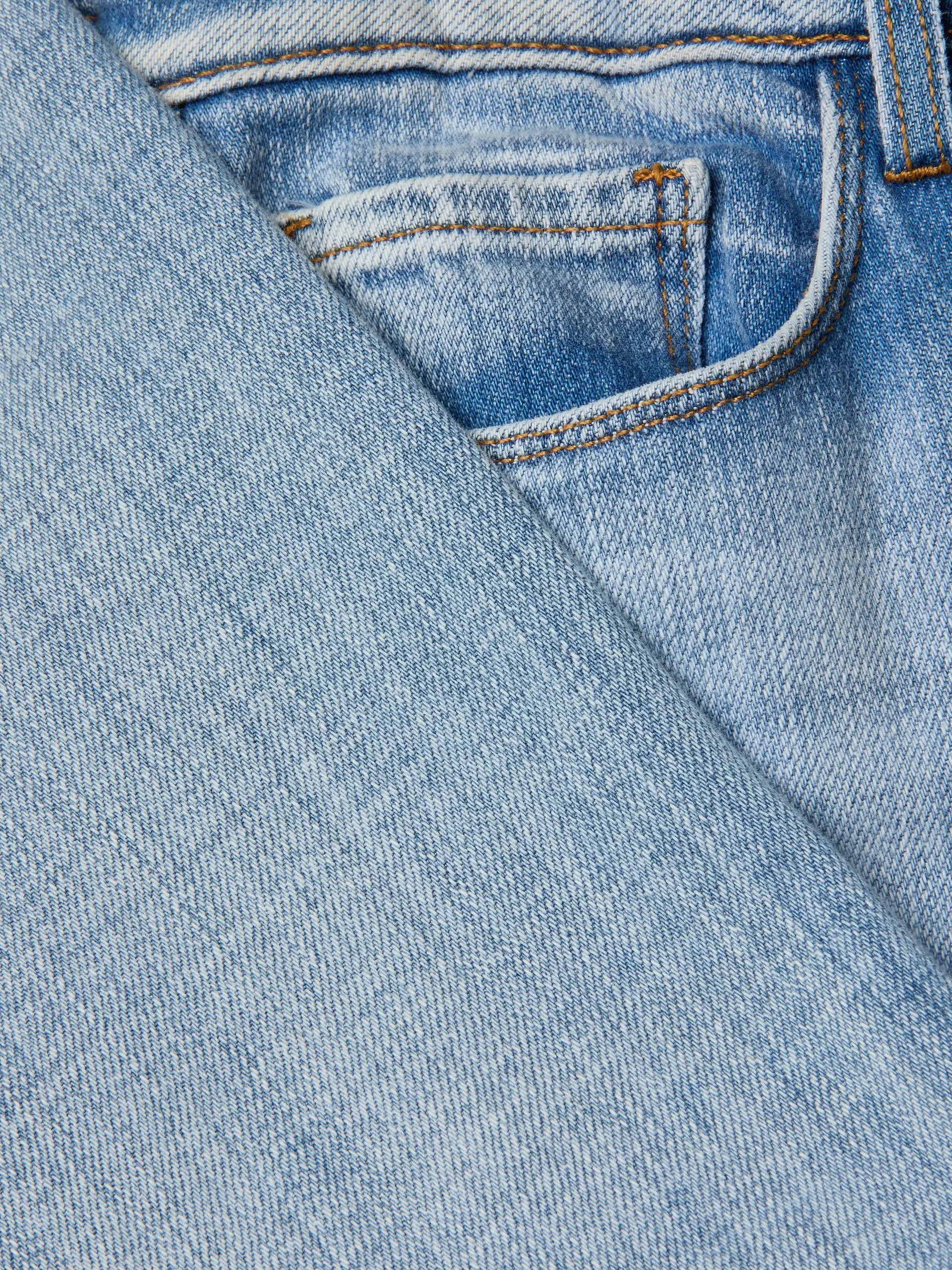 L'Agence Joanne Low-Rise Wide-Leg Jean Dry Ice