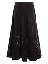 Twinset Long Skirt In Broderie Anglaise Poplin