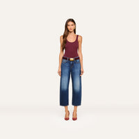 L'Agence Mallis High-Rise Bow-Leg Jean Prado