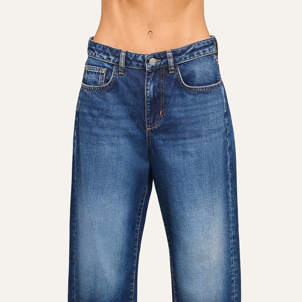 L'Agence Mallis High-Rise Bow-Leg Jean Prado