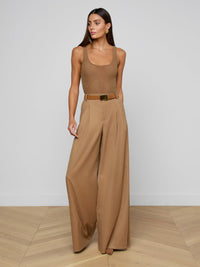 L'Agence Chelsy Wide-Leg Pant