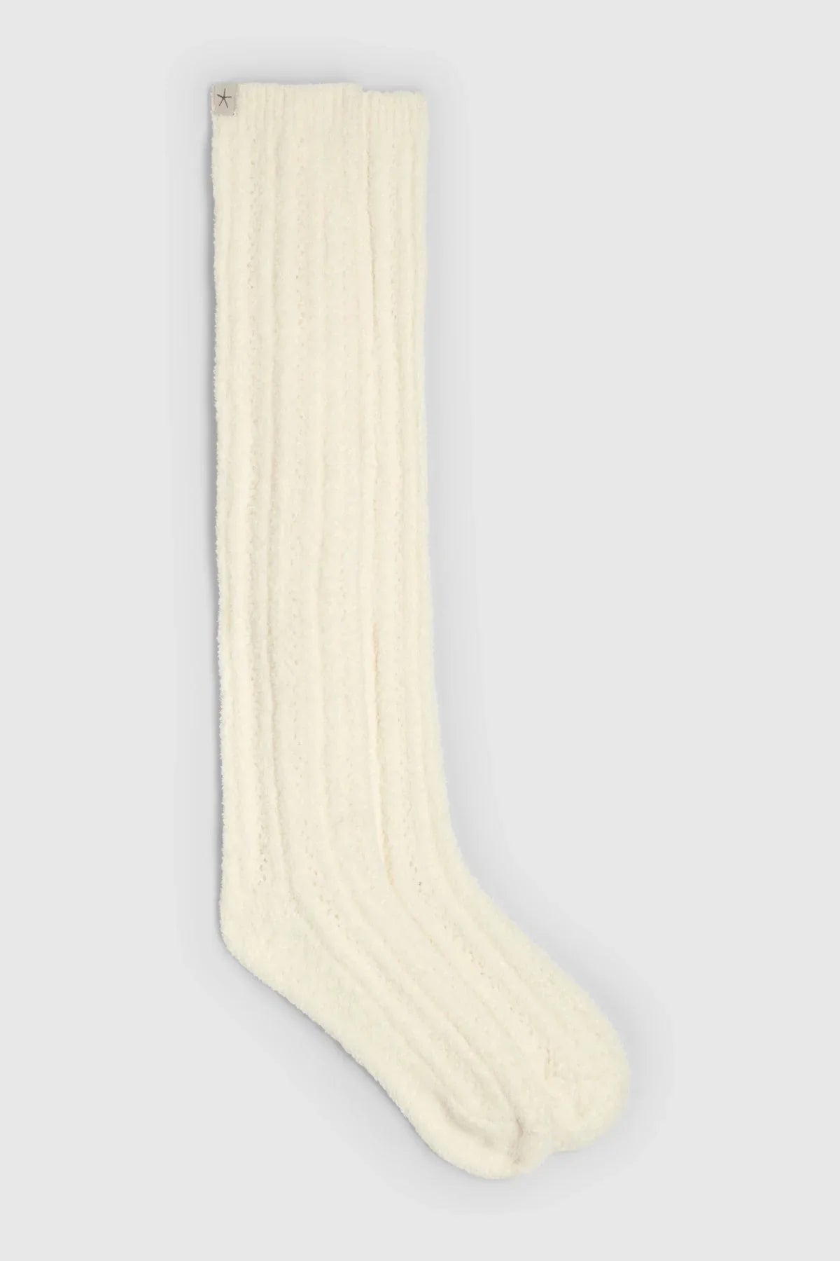 Barefoot Dreams Women's Cozychic Pointelle Knee High Socks - Pearl