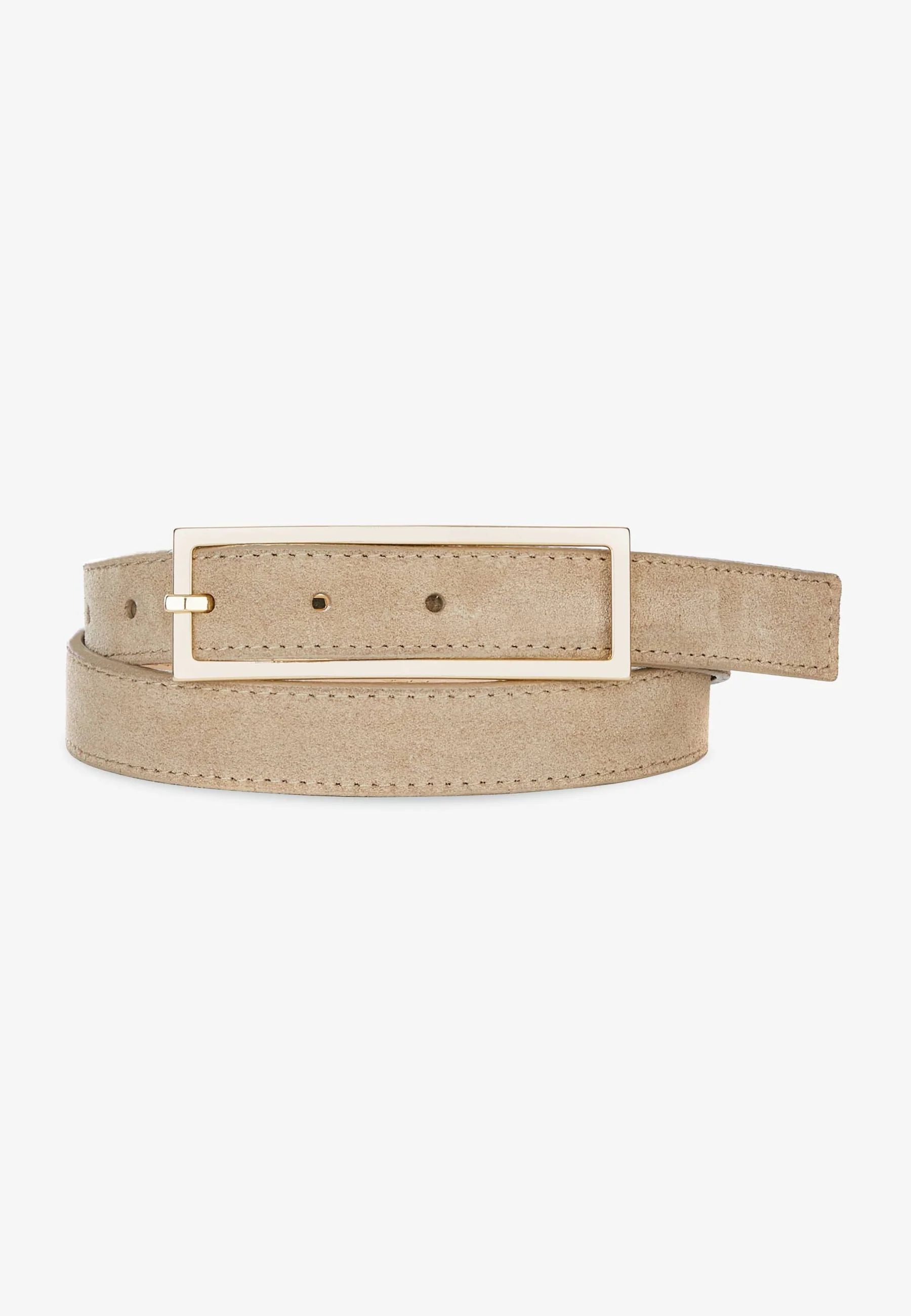 Ceinture Brave Pascal en daim taupe