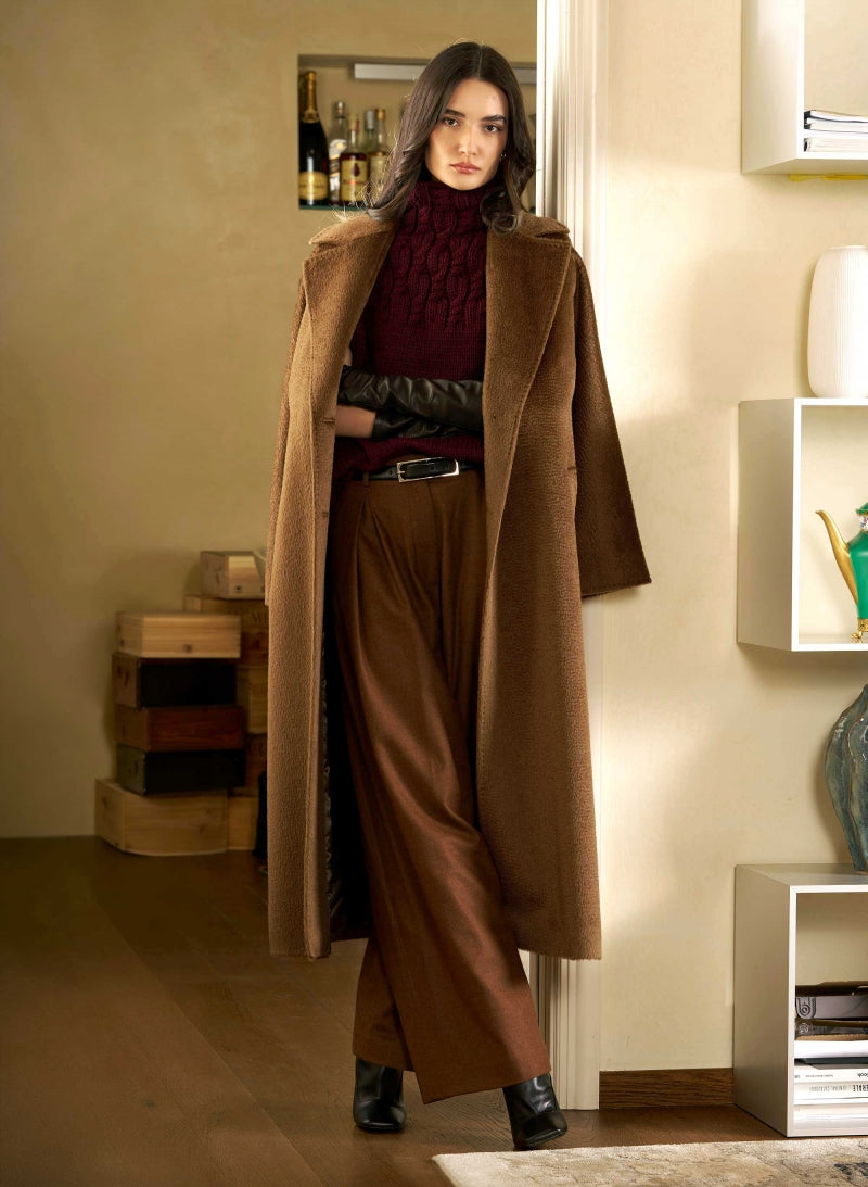 Cinzia Rocca Long Coat - Vicuna