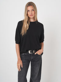 Repeat Relaxed Short-Sleeve Knit Top