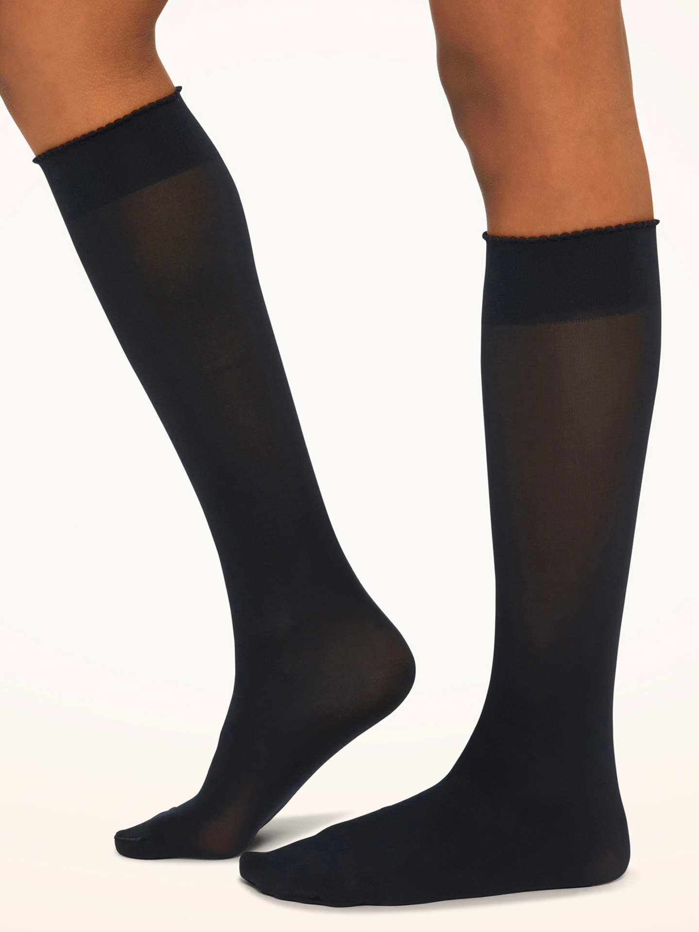 Wolford Velvet De Luxe 50 Knee-Highs Admiral