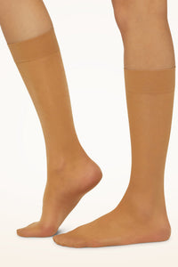 Wolford Satin Touch 20 Knee-High Socks Gobi