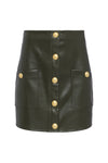 L'Agence Truman Leather Mini Skirt