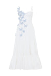 Robe midi Papillon en popeline PatBO Flutter